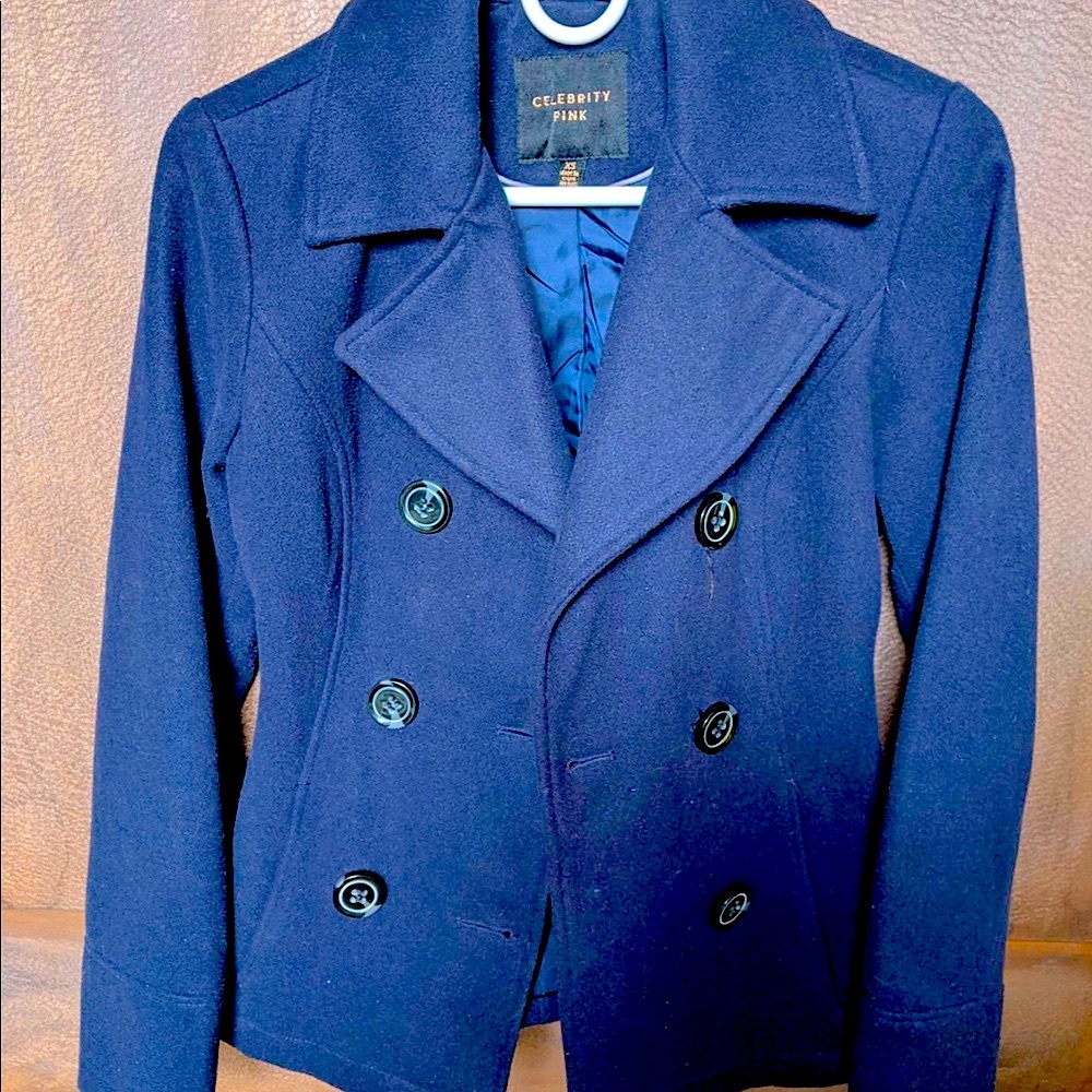 Celebrity Pink pea coat
